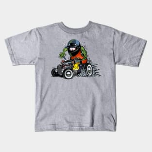 Cartoon retro rat rod Kids T-Shirt